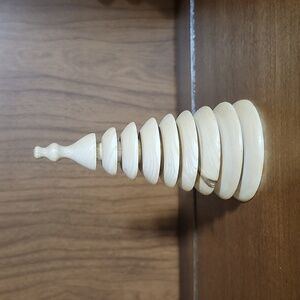 Hand-turned wooden tree